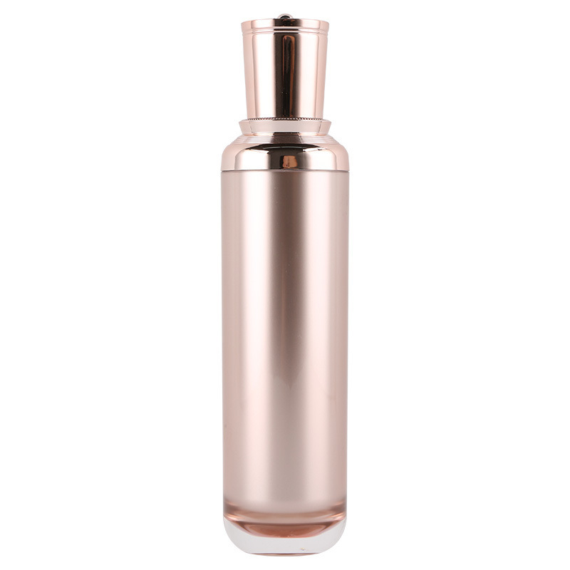 High-end rose gold lace bottle cosmetic lotion sub-bottle vacuum water cream bottle set acrylic bottle