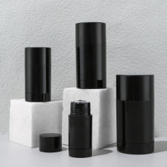 Supply round black long tube fragrance antiperspirant cream empty tube highlight concealer contour blush stick cosmetic packaging material