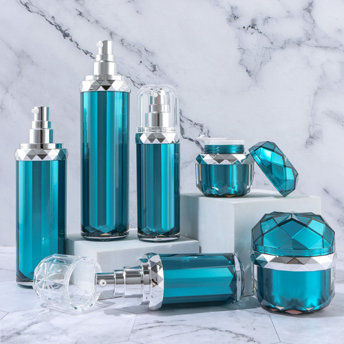 Acrylic lotus flower bottle cosmetic packaging set packaging material batch vacuum lotion bottle 30ml50ml empty bottle