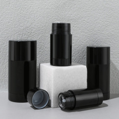 Supply round black long tube fragrance antiperspirant cream empty tube highlight concealer contour blush stick cosmetic packaging material