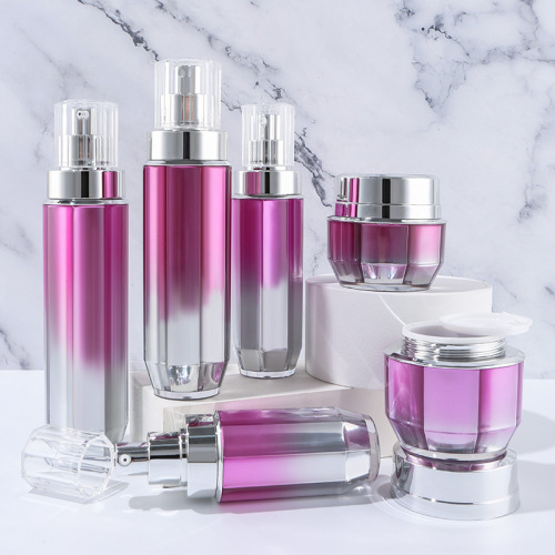 Acrylic CPB lotion cream bottle set double-layer gradient press lotion pump head cosmetic packaging material