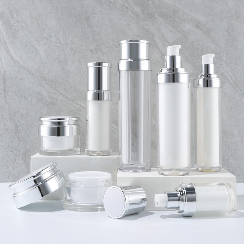 Acrylic cosmetic bottle set empty bottle press packing vacuum bottle 50g cream bottle packaging material batch