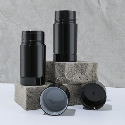 AS single double layer cover straight round body fragrance stick black rotating lipstick blush antiperspirant 50g cream tube cosmetic packaging material