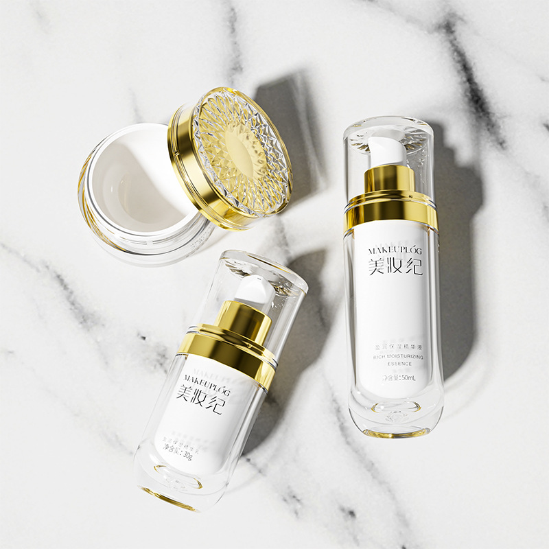 Acrylic lotion bottle cosmetic set bottle lotion packaging small empty bottle packaging material