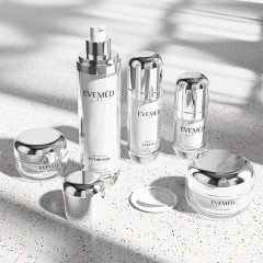 Plastic lotion bottle cosmetic set packaging bottle skin care products high value bottle packaging material