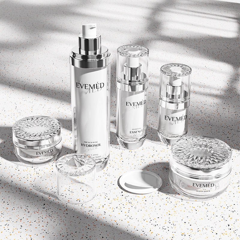 Acrylic cosmetic set bottle high-grade lotion cream bottle squeeze packing empty bottle packaging material