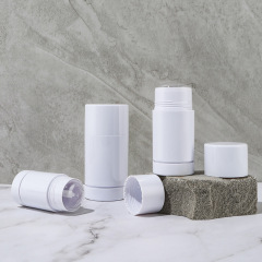 Supply round white long tube fragrance antiperspirant cream empty tube highlight concealer contour blush stick cosmetic packaging material
