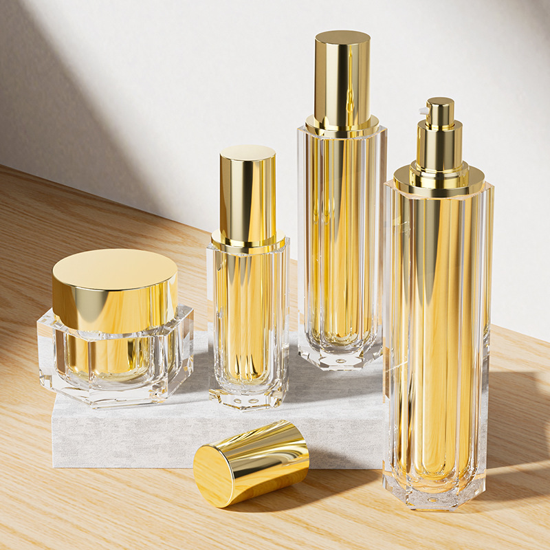 High-end cream bottle cosmetic set packaging material skin care lotion sub-bottle spray empty bottle