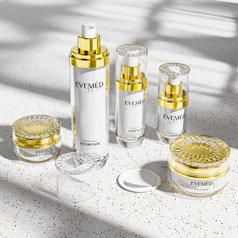 Acrylic lotion bottle cosmetic set bottle lotion packaging small empty bottle packaging material