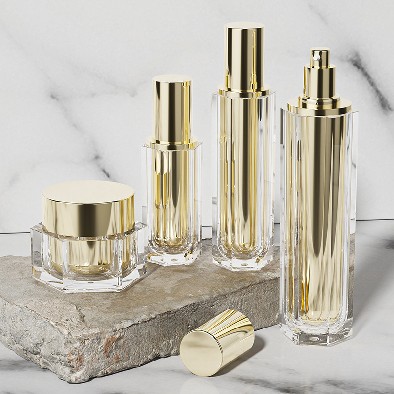 High-end cream bottle cosmetic set packaging material skin care lotion sub-bottle spray empty bottle