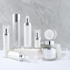Acrylic cosmetics packaging bottle set packaging material small batch wholesale vacuum press lotion cream bottle packaging