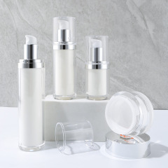 Acrylic cosmetics packaging bottle set packaging material small batch wholesale vacuum press lotion cream bottle packaging