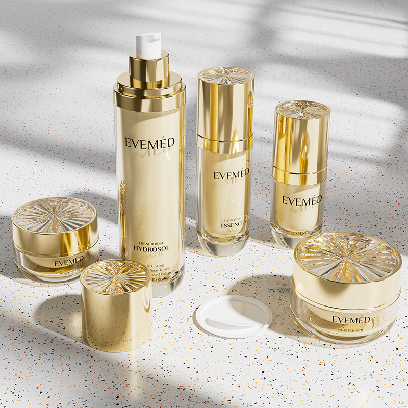 New press-type essence lotion foundation liquid cosmetics packaging material 50g face cream cream lotion set bottle