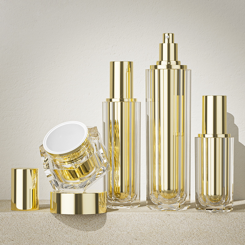 High-end cream bottle cosmetic set packaging material skin care lotion sub-bottle spray empty bottle