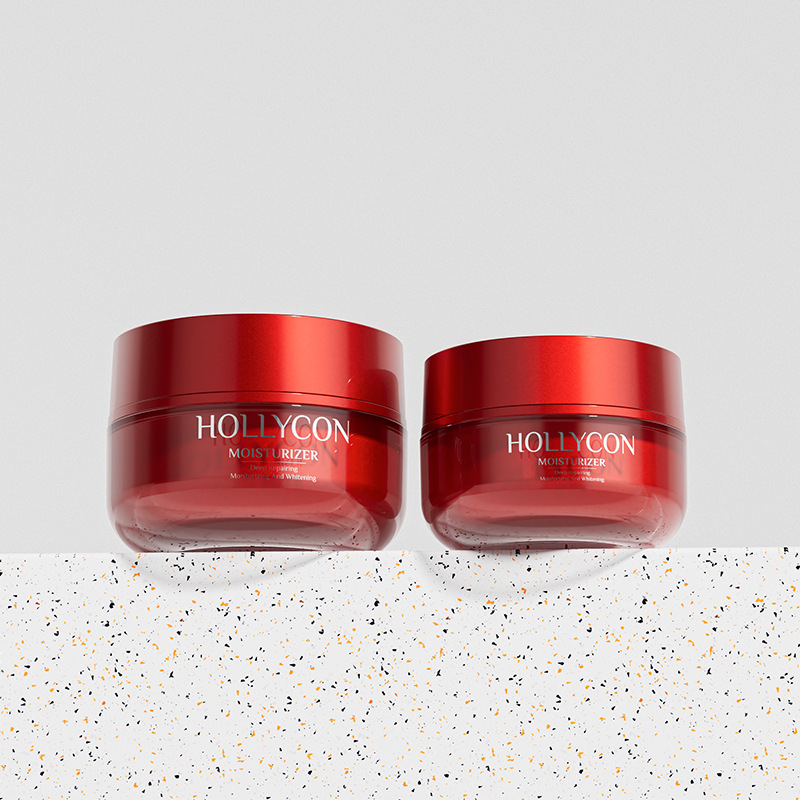 Red cosmetic bottle set squeeze lotion bottle spray empty bottle high-grade cream bottle packaging material wholesale