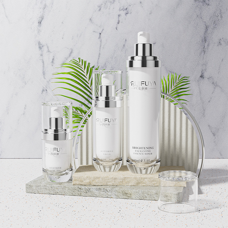 Acrylic cosmetic set bottle high-grade lotion cream bottle squeeze packing empty bottle packaging material