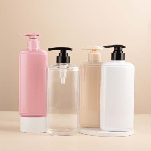 PET push shower gel shampoo bottle 100/238/400/500/600ml cosmetic bottle