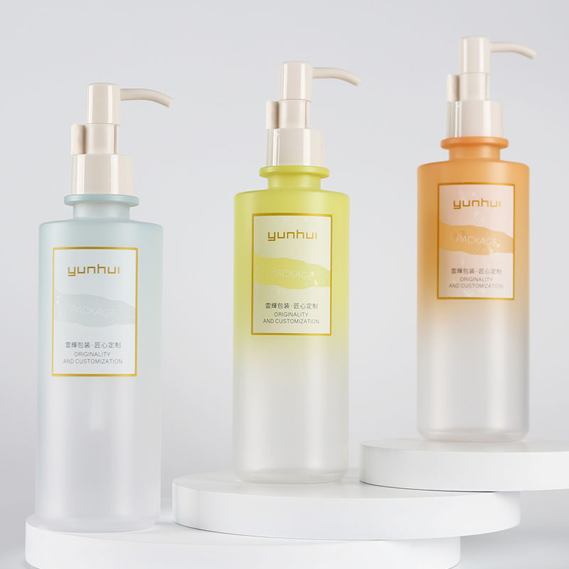 Cosmetic plastic bottle 200ml body lotion bottle PET care lotion bottle shampoo shower gel bottle