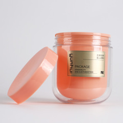 Single and double layer PET/PE bottle 500/600ml wide mouth round bottom cylindrical hair mask scrub bottle