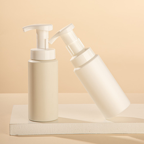 150ml push foam cleanser bottle PE cosmetic packaging cleansing mousse foaming hand soap bottle