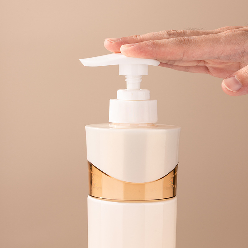 730ml shampoo bottle with pump head PET plastic bottle large capacity shower gel bottle conditioner bottle