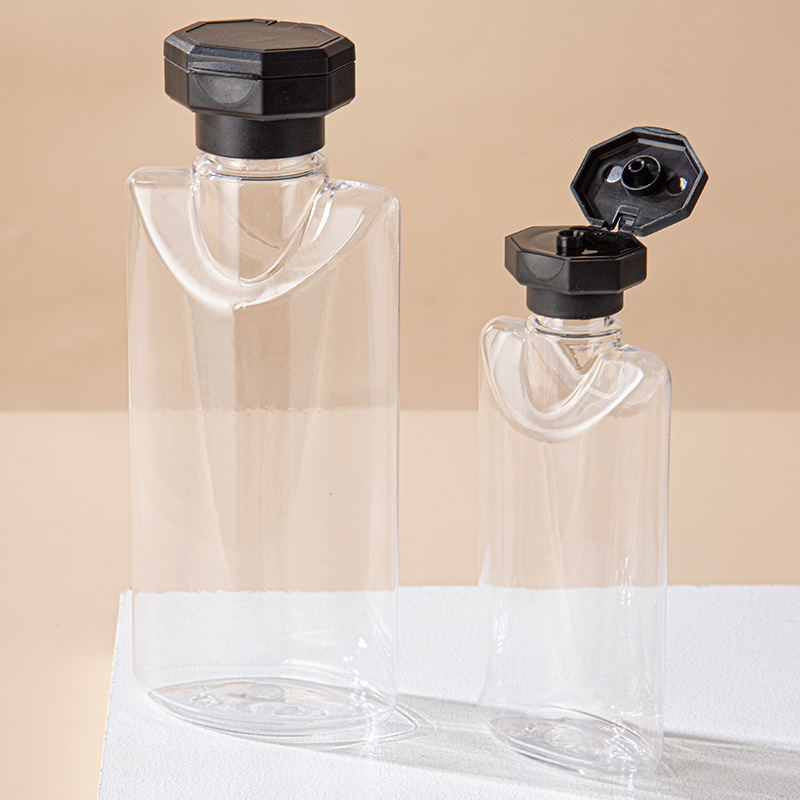 Snap-on flip-top bottle 100/238/400ml shampoo bottle, shower gel bottle