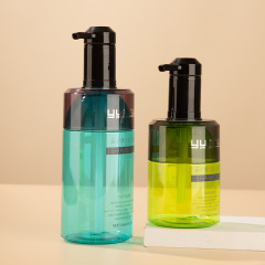 PET plastic bottle cover contrast color washing bottle 318/518/750ml shampoo shower gel bottle