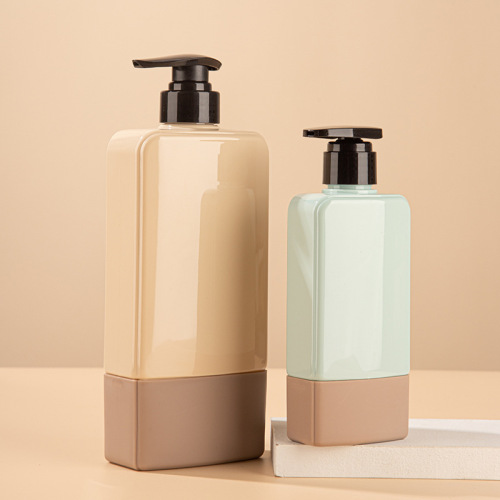 PET press shampoo shower gel bottle 300/500/750ml washing plastic bottle cosmetic bottle