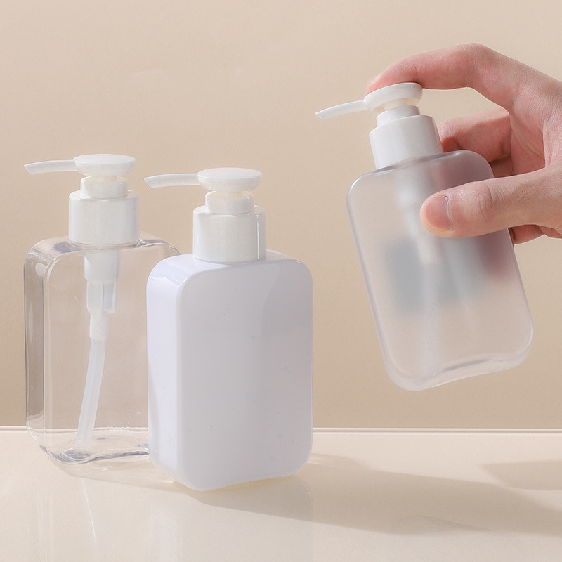 160ml facial cleanser bottle men's cleansing bottle PET round shoulder flat bottle shampoo bottle lotion bottle