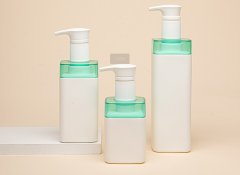 PE contrast color body lotion care packaging material 300ml lotion bottle 500ml shampoo bottle 800ml shower gel bottle