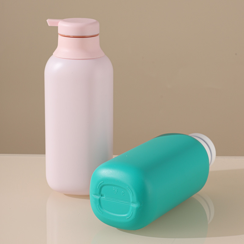 300ml round shoulder cylindrical washing bottle PE maternal and child daily chemical products packaging material shampoo bottle lotion square bottle