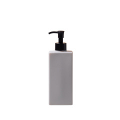 PE flat square plastic bottle packaging hotel high-end lotion bottle 300ml shampoo bottle shower gel bottle