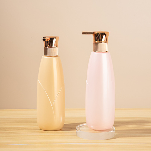 PET cosmetic packaging material 300ml shampoo shower gel bottle lotion gel bottle