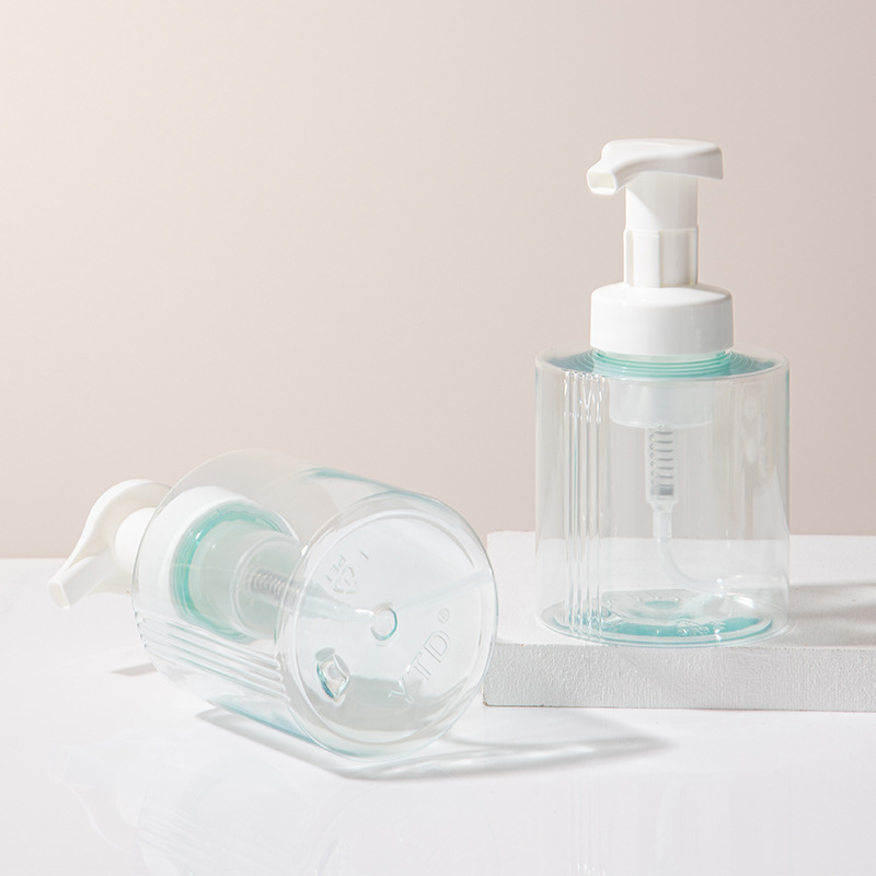 300ml hand soap mousse bottle pet shampoo shower gel foaming bottle laundry detergent bubble bottle