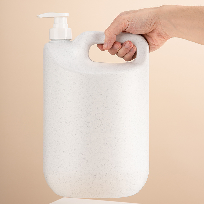4.3L large capacity shampoo bottle laundry detergent press bottle shower gel PE plastic bottle
