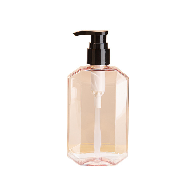 PET lotion bottle washing and care packaging material square shaped 280ml shampoo bottle shower gel body lotion bottle