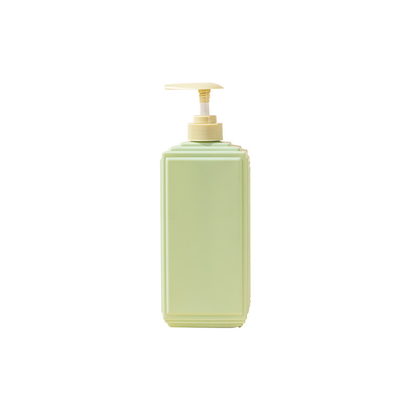 PE square bottle carved special-shaped bottle 480ml lotion bottle shower gel bottle 730ml shampoo bottle