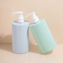 350ml cylindrical washing bottle PET daily chemical products packaging material shampoo bottle shower gel lotion bottle