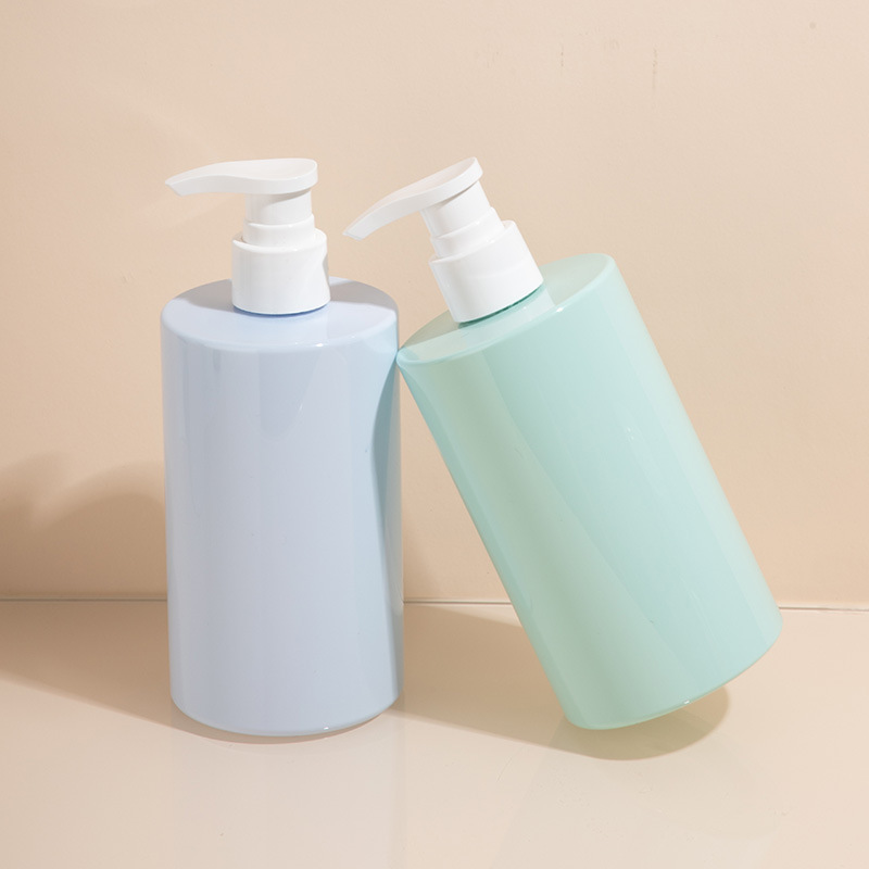 350ml cylindrical washing bottle PET daily chemical products packaging material shampoo bottle shower gel lotion bottle