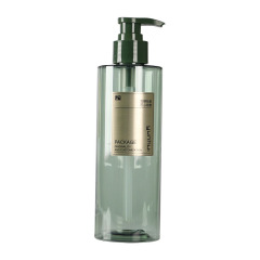 250ml flat shoulder cylindrical shampoo bottle 350ml shower gel bottle PET lotion bottle packaging material