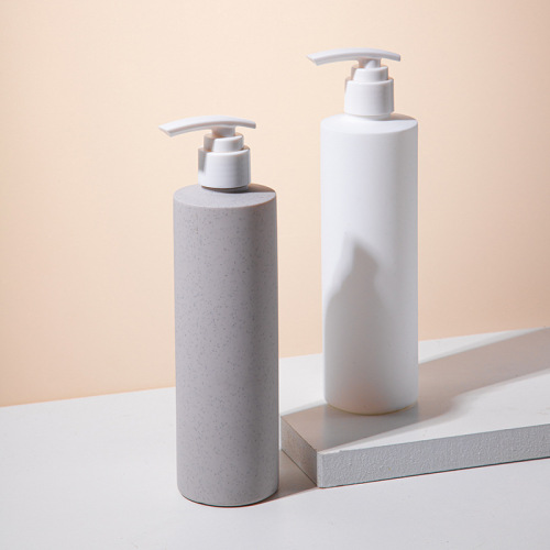 PE cylindrical plastic bottle washing and care packaging material 300m lotion sub-bottle high-end shower gel bottle shampoo bottle