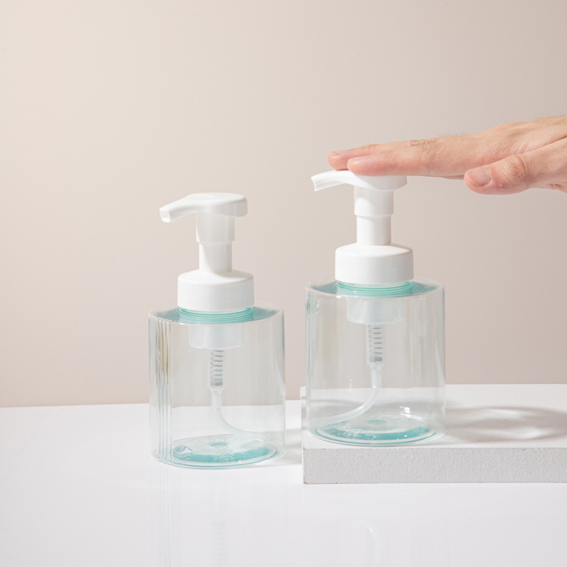 300ml hand soap mousse bottle pet shampoo shower gel foaming bottle laundry detergent bubble bottle