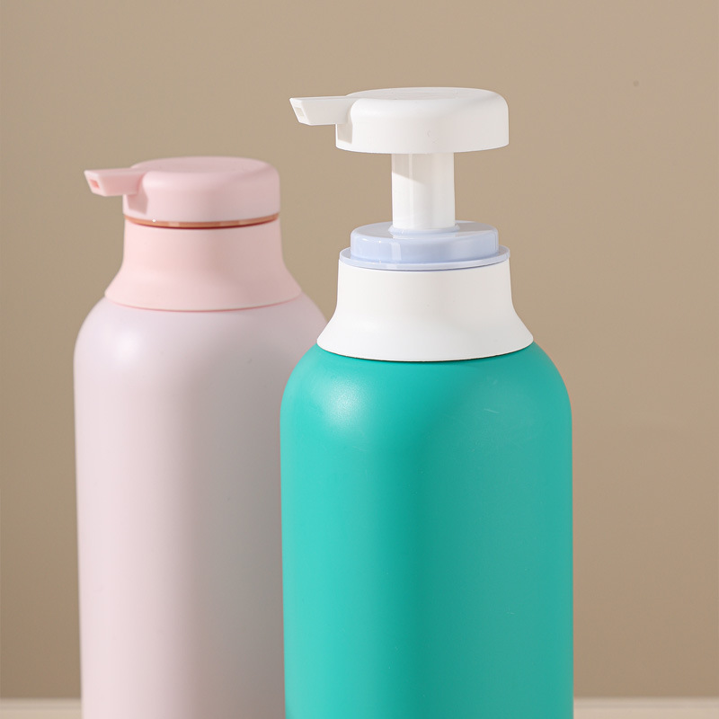 300ml round shoulder cylindrical washing bottle PE maternal and child daily chemical products packaging material shampoo bottle lotion square bottle