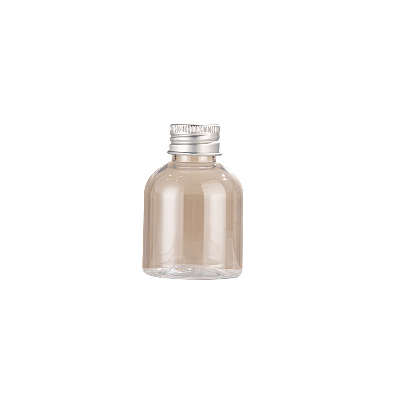 80ml travel size lotion bottle PET screw cap transparent shampoo bottle cosmetic packaging material