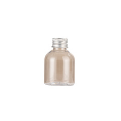80ml travel size lotion bottle PET screw cap transparent shampoo bottle cosmetic packaging material