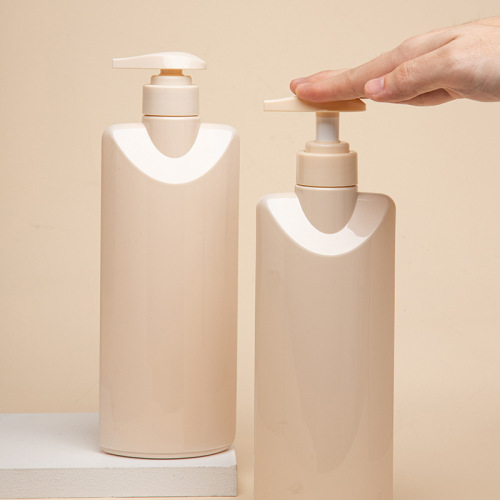 500/600ml shampoo bottle cosmetic packaging material PET push shower gel bottle shampoo bottle
