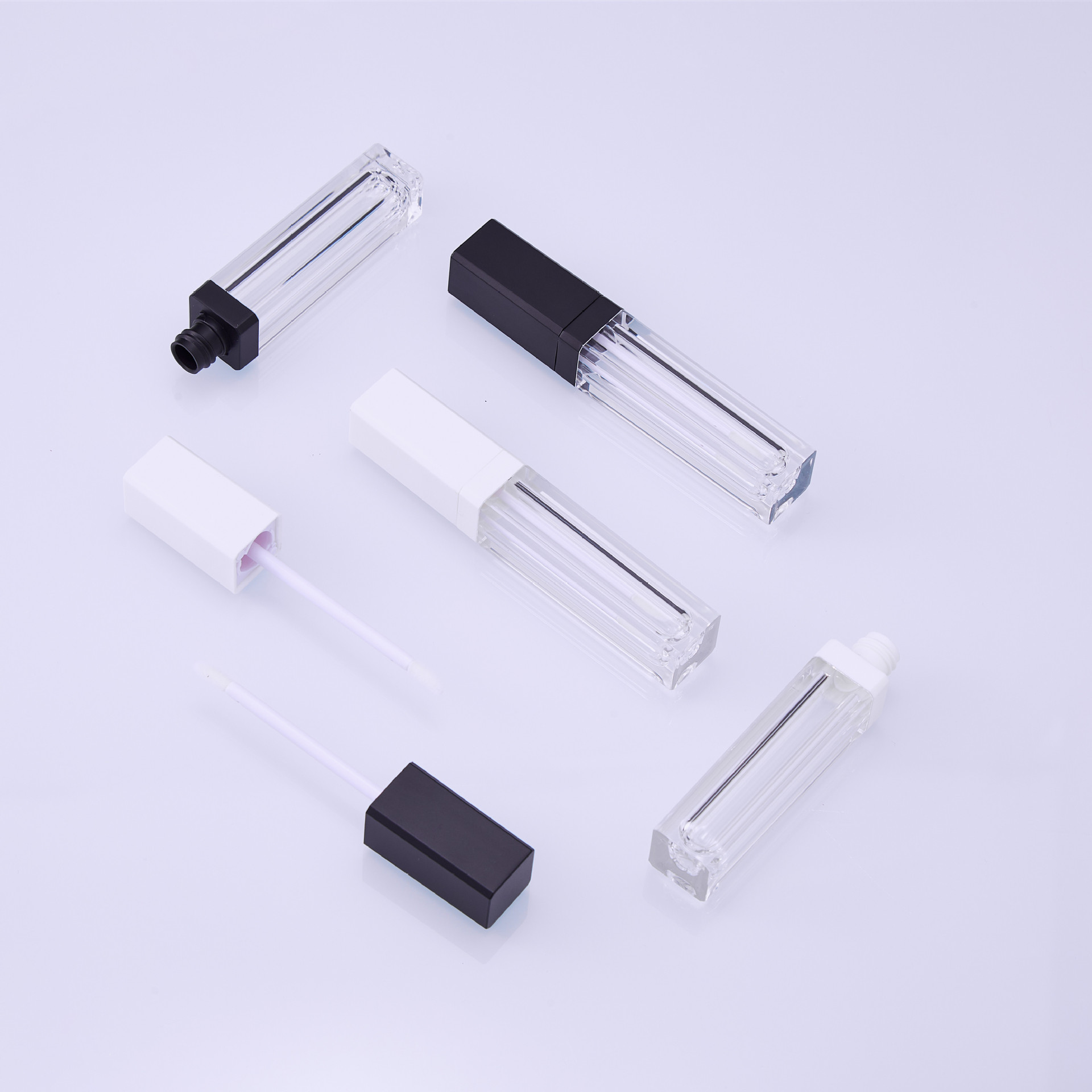 Frosted square lip gloss tube wholesale lip glaze bottle lip gloss tube empty tube packaging material sub-bottle capacity 7ml