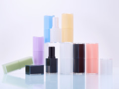 Square inner spray process lipstick tube empty tube packaging material multi-color square lipstick shell can be calibrated