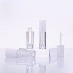 Manufacturers wholesale round lip glaze tube lip glaze empty tube transparent bottle 3ml lipstick empty tube can print logo