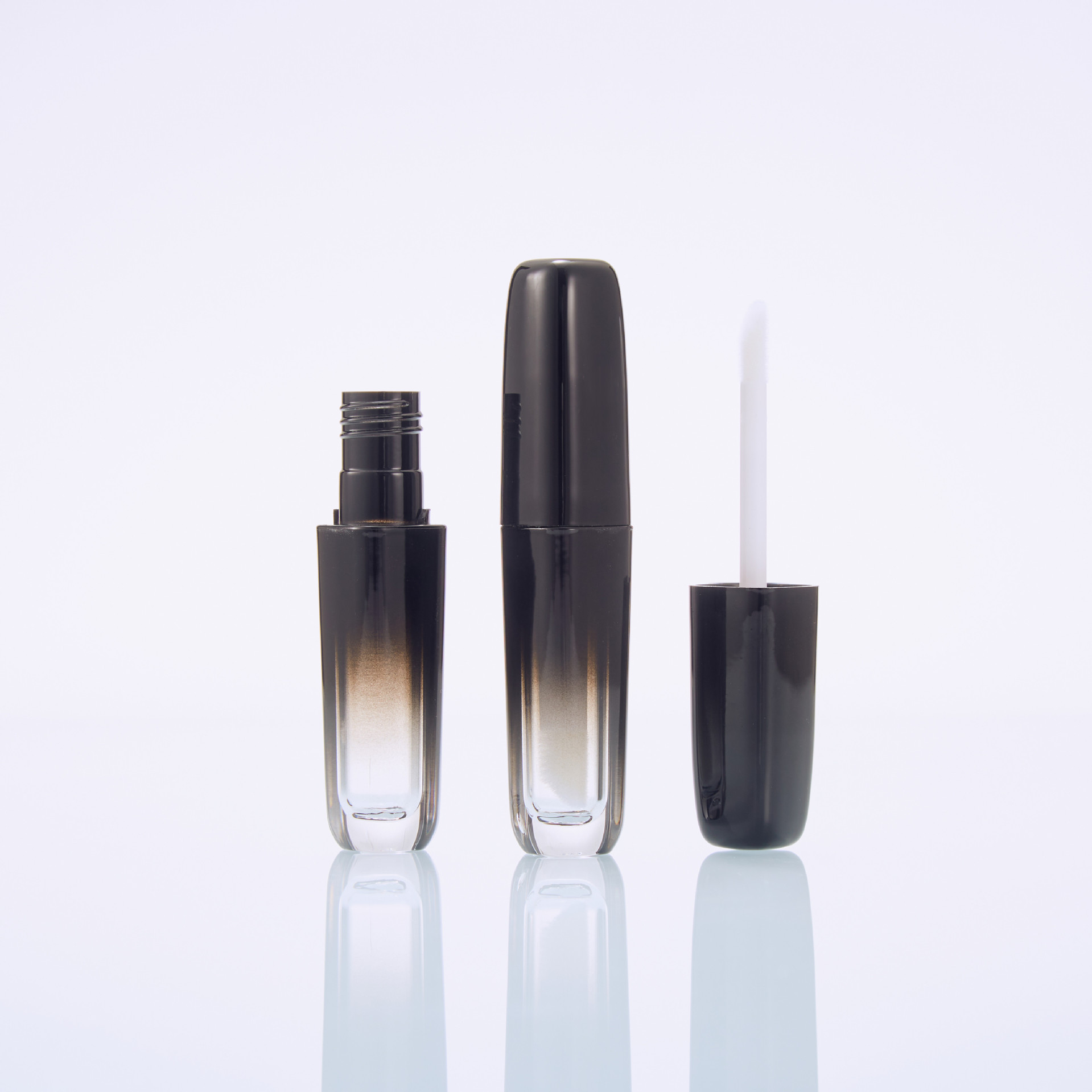 DIY gradient lip glaze empty bottle lipstick empty tube injection transparent gradient lip gloss tube cosmetics tube supply wholesale